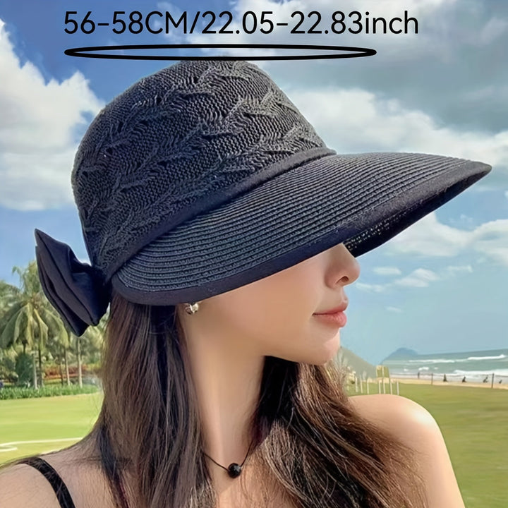 Gevlochten Zomerhoed met Strikdetail – Norah