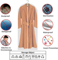 Duidelijke PEVA Kledingopbergzakken – 12 Pack Stofdichte Kledingbeschermers – 1+1 GRATIS