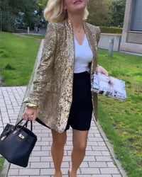Gouden Glitterjack met Pailletten - Rosamund