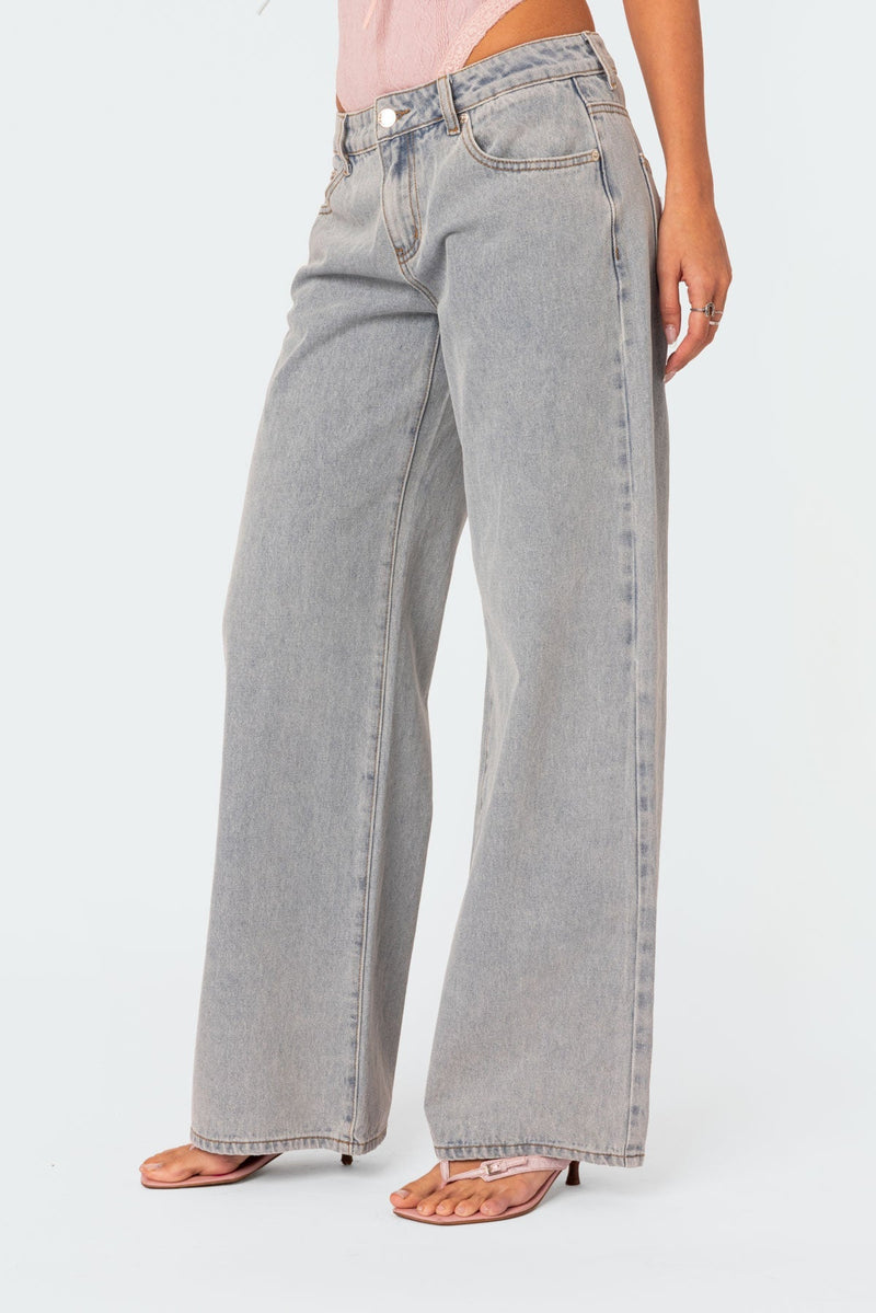 Dames Denim Broek met Relaxed Fit - Skylar