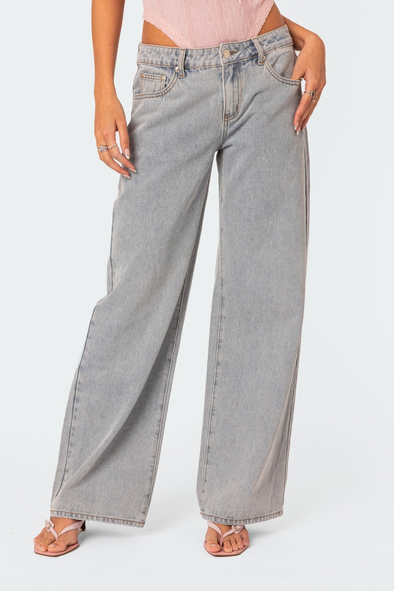 Dames Denim Broek met Relaxed Fit - Skylar
