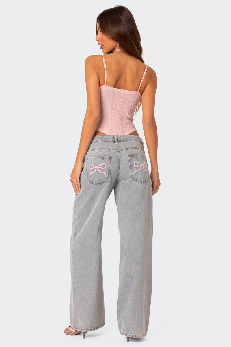 Dames Denim Broek met Relaxed Fit - Skylar
