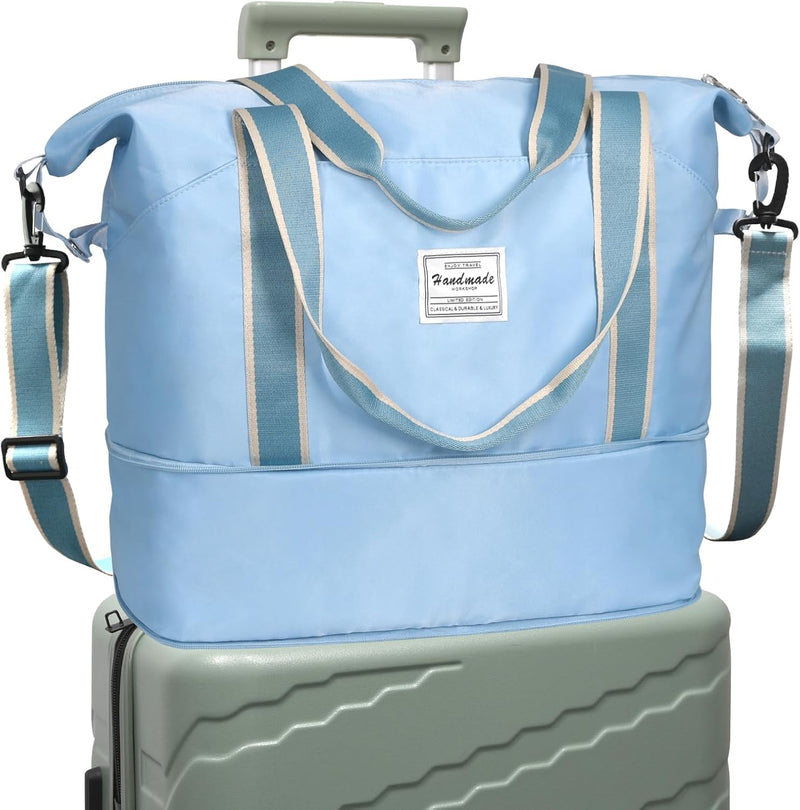 Uitbreidbare Sporttas met Nat Vak & Trolley Sleeve – Waterdichte Reisbagage