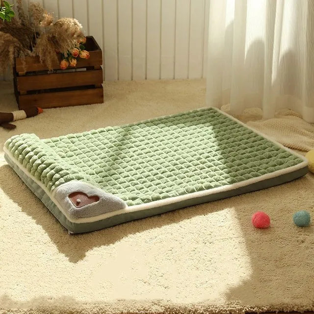 LUXE WINTER HONDENMAT - WARME PLUCHE BANK VOOR KLEINE EN MIDDELGROTE HONDEN