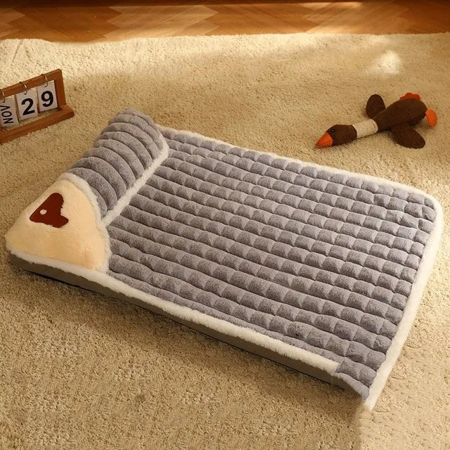 LUXE WINTER HONDENMAT - WARME PLUCHE BANK VOOR KLEINE EN MIDDELGROTE HONDEN