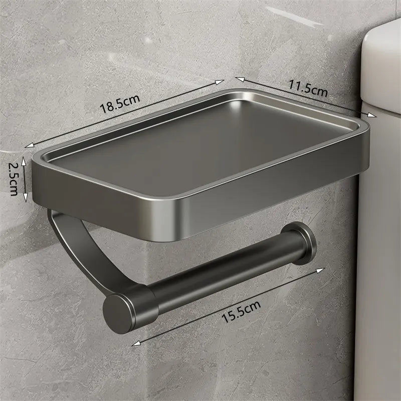 Toiletrolhouder met Plankje - Stalux