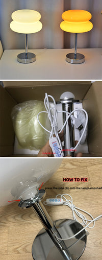 DESIGNER GLAS TAFELLAMP - SFEERVOLLE LED LAMP VOOR SLAAPKAMER EN STUDIE