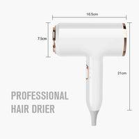 PROFESSIONELE FÖHN 2400W MET KOUDE EN WARME LUCHT - NEGATIEVE IONEN - KRACHTIGE HAARDROGER VOOR SALONRESULTATEN