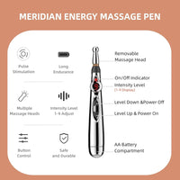 ELEKTRONISCHE ACUPUNCTUUR PEN - MERIDIAAN ENERGIE MASSAGEPEN VOOR PIJNBESTRIJDING