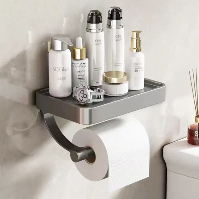 Toiletrolhouder met Plankje - Stalux