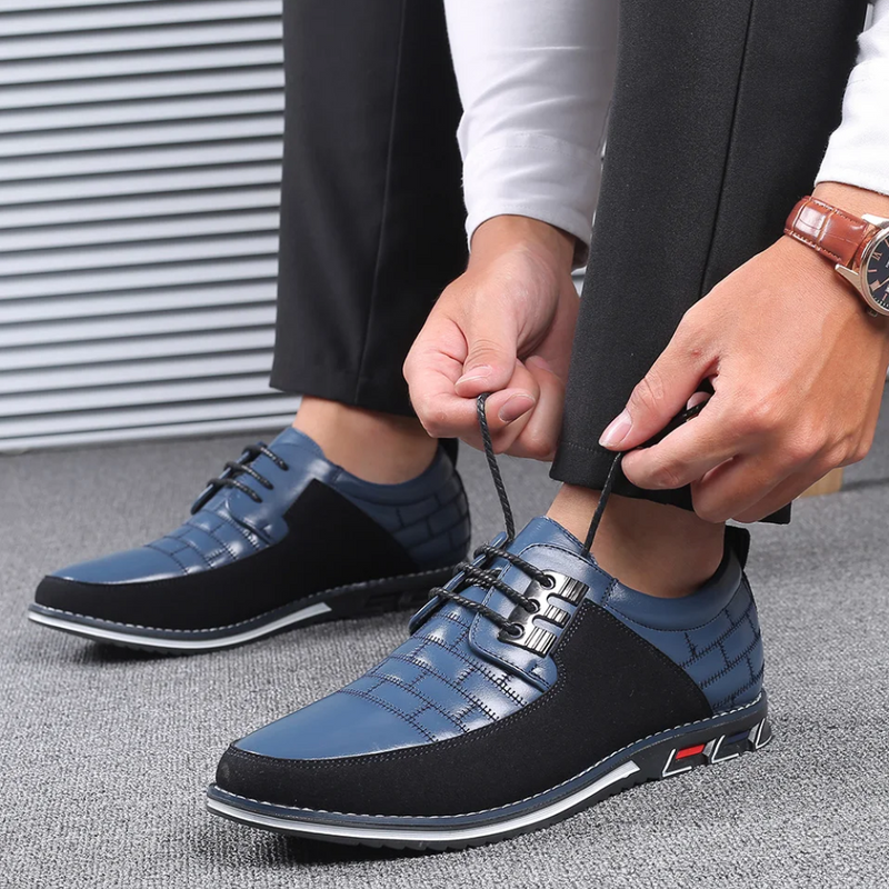 Orthopedische Leren Heren Schoenen - GentleStep