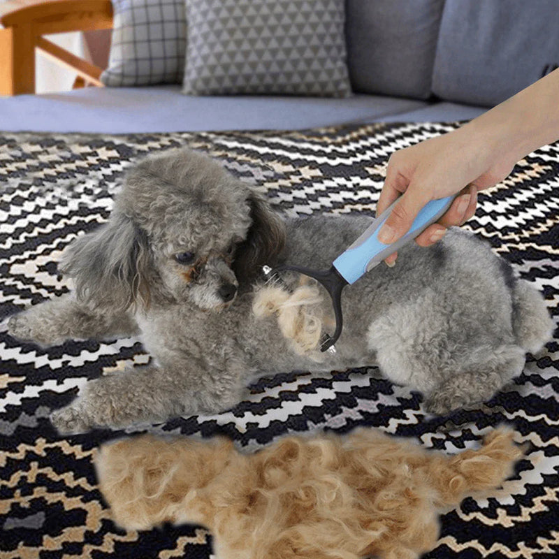 Dubbelzijdige Ontharing Kam voor Huisdieren - SmoothGroom