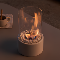 Klassieke Olie Lamp met Open Vlam - Lumora