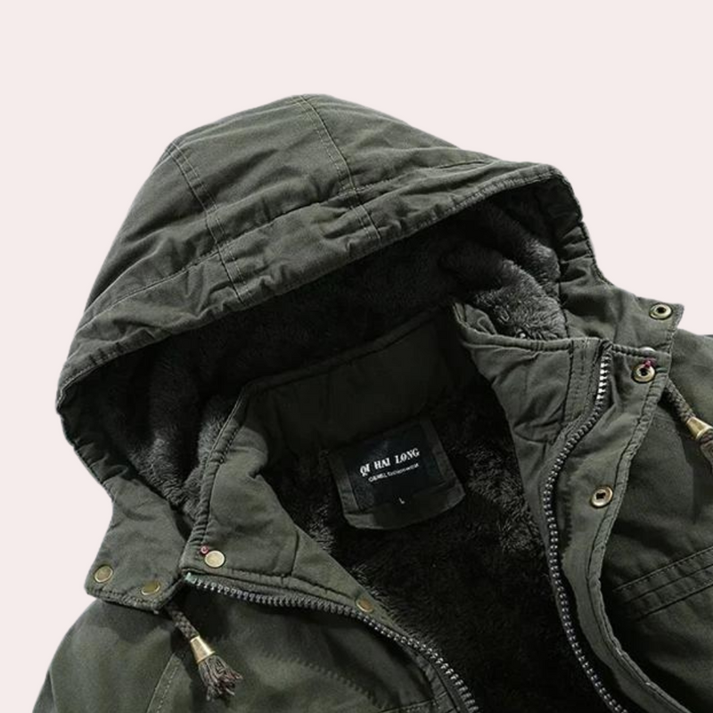 Gevoerde Heren Winterjas met Warme Capuchon - Logan