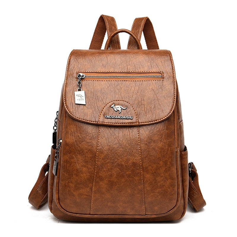 Luxe Leren Dames Rugtas - Isolde