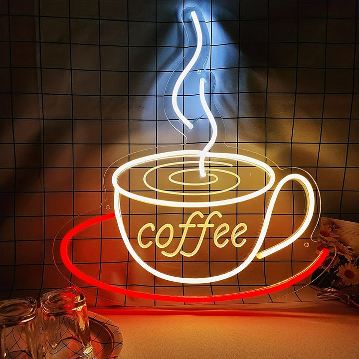 Neon Koffielamp voor Wanddecoratie - Nina