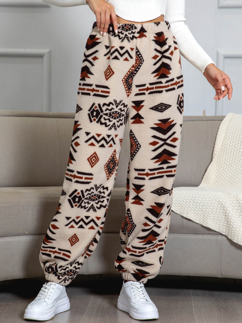 Warme Sweatbroek met Azteekse Print - Amira