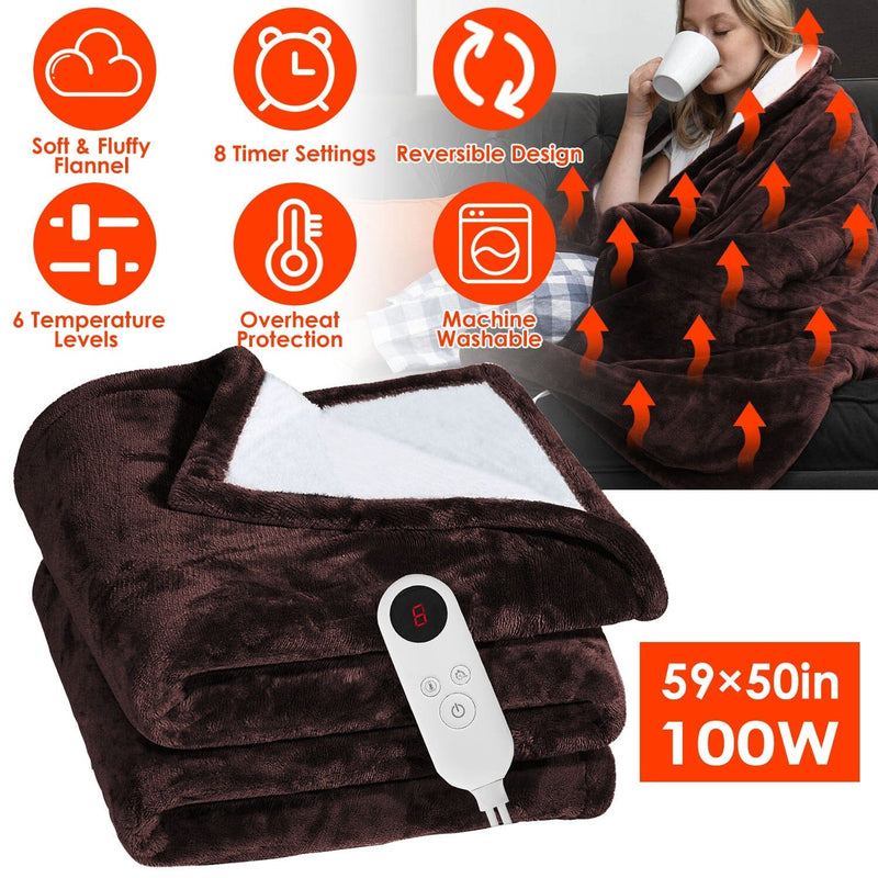 Elektrische Verwarmde Flanellen Deken - CozyHeat