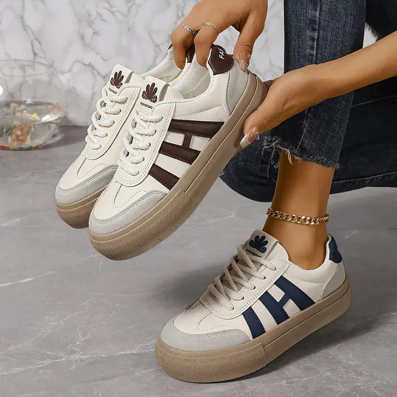 Modieuze plateau sneakers dames - Talia