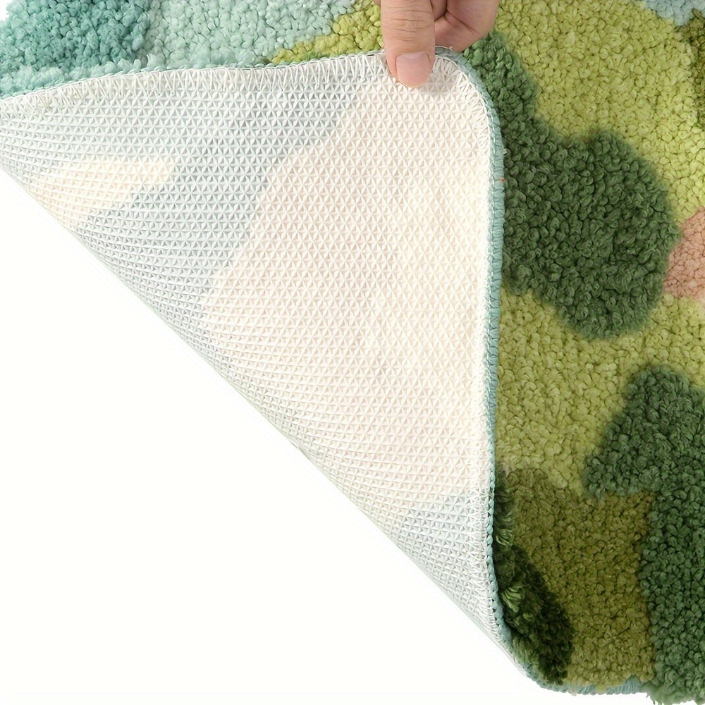 Luxe Badmat met Bloemenmotief, Extra Zacht en Absorberend - Florina