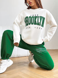 Tweedelig Jogginpak met Trendy Letterprint - Isabelle