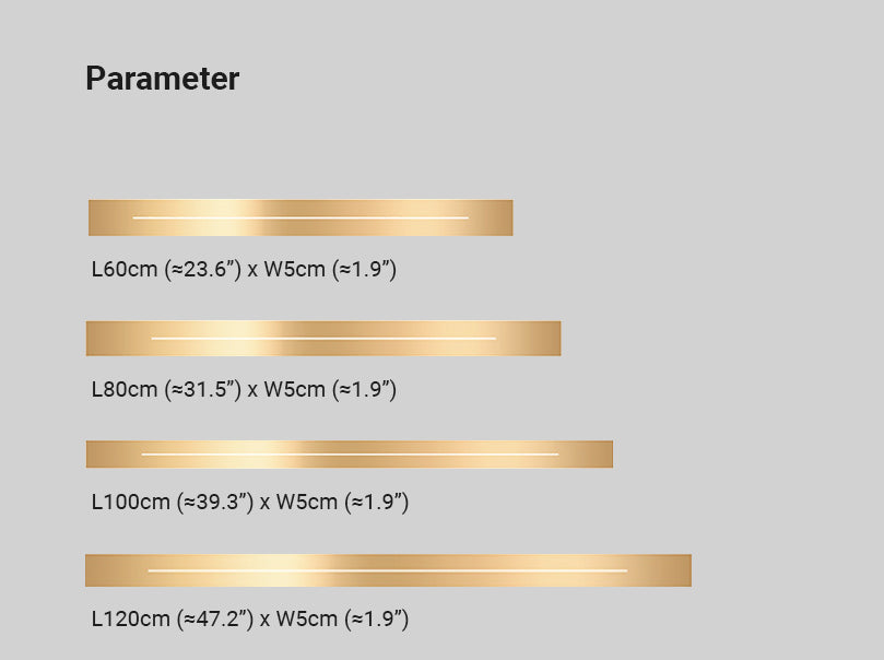 Nowoczesna lampa ścienna LED - LumièreGold