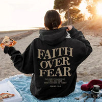 Uniseks Hoodie "Geloof Over Angst" Psalmen 118:6 - Faithmore