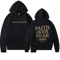 Uniseks Hoodie "Geloof Over Angst" Psalmen 118:6 - Faithmore
