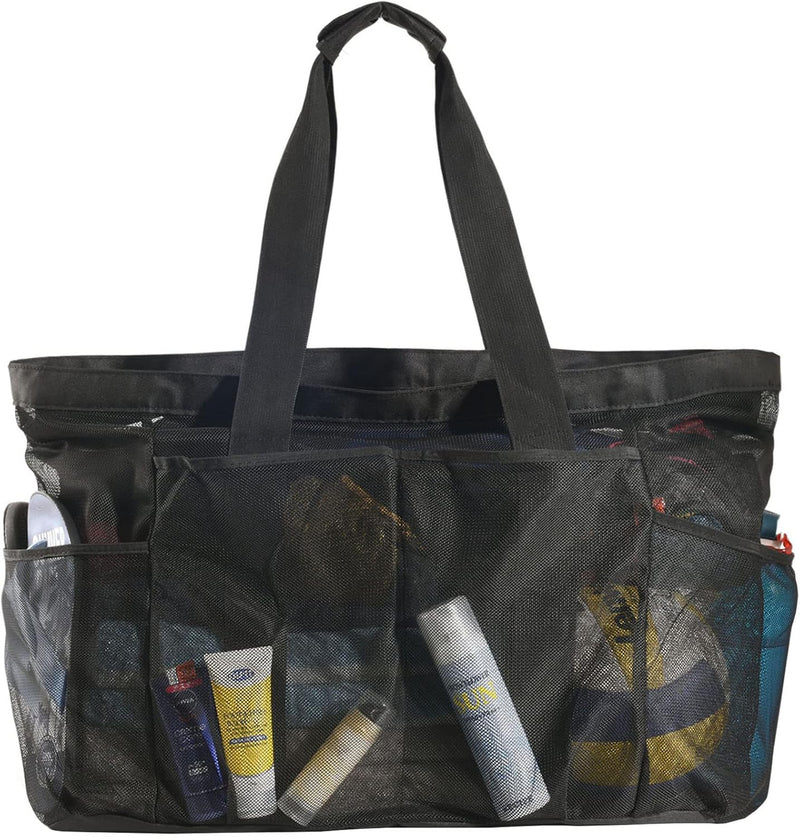 Extra Grote Mesh Strandtas met Rits – Zandvrije Draagtas (1 Kopen, 1 GRATIS)