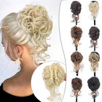 Klem met Hairextension voor Golvende Knot – CurlClip