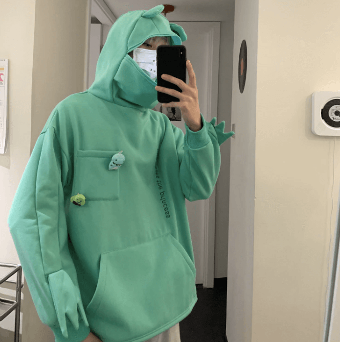 Uniseks Hoodie met Kikkerontwerp – Froggy