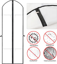 Extra Lange Kledingtas voor Jurken & Gewaden- 180 cm Beschermhoes met Handvatten (1 Kopen, 1 Gratis)