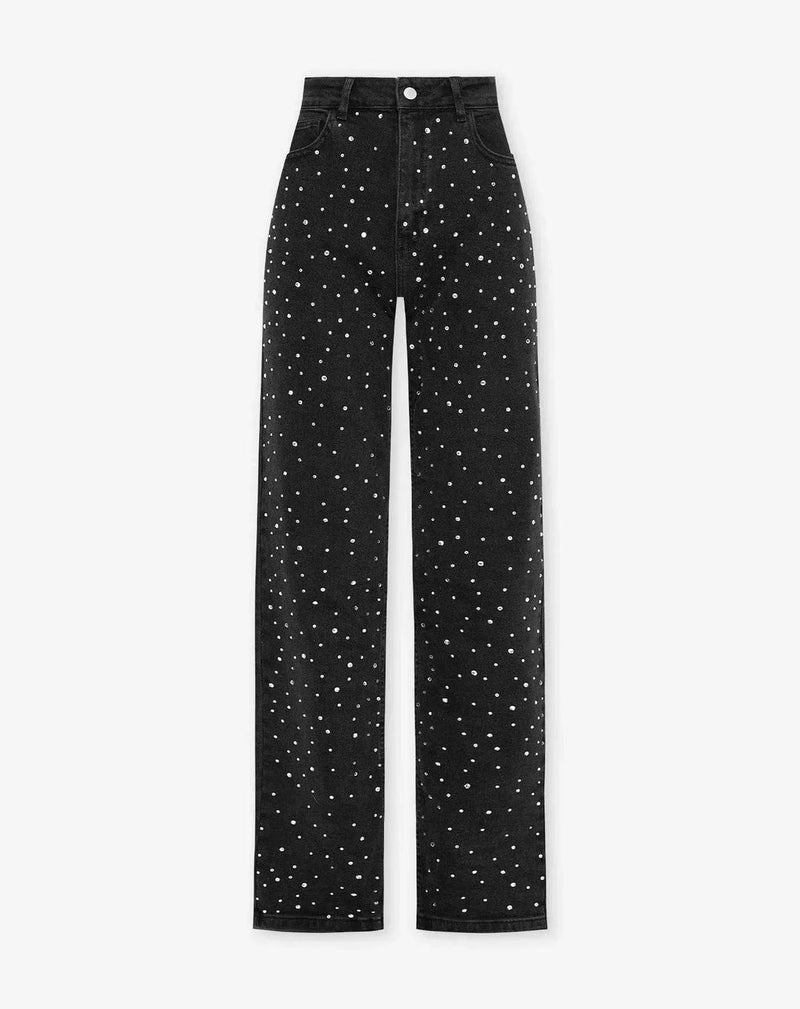 Dames Glitter Jeans voor een Sprankelende Look - Jade