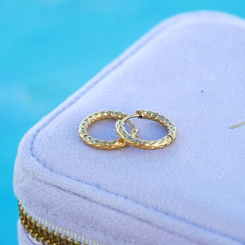 Młotkowane kolczyki - Livia