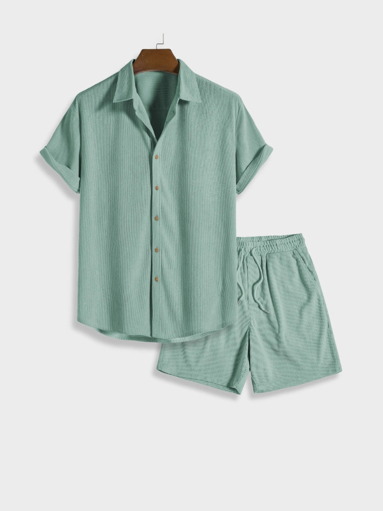 Heren Corduroy Zomerset met Knoopsluiting – Sven