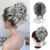 Klem met Hairextension voor Golvende Knot – CurlClip