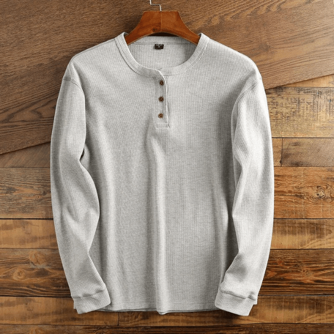 Heren Shirt met Wafelstructuur - Mason