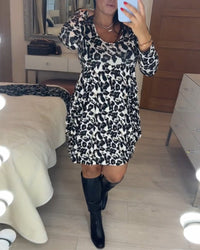 Sukienka jesienna w panterkę – Leona