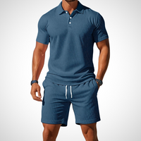 Casual polo- en shortset voor heren – Enrico