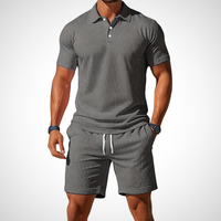 Casual polo- en shortset voor heren – Enrico