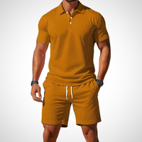 Casual polo- en shortset voor heren – Enrico