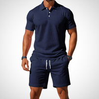 Casual polo- en shortset voor heren – Enrico
