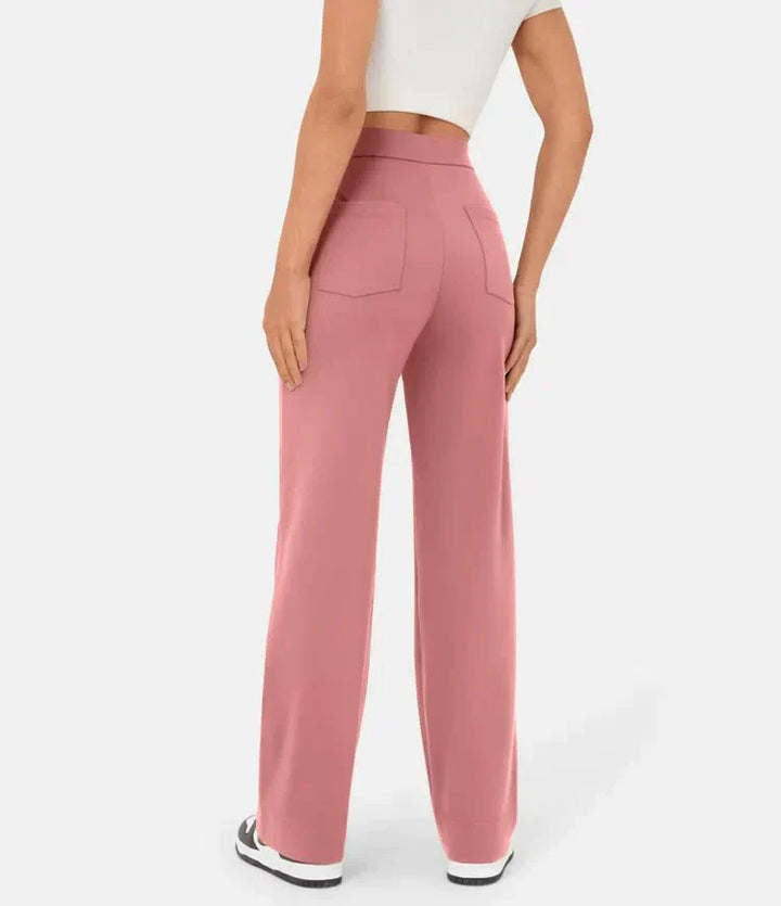 Flexibele Hooggetailleerde Broek - Luna