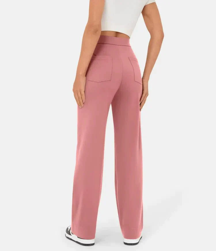 Flexibele Hooggetailleerde Broek - Luna