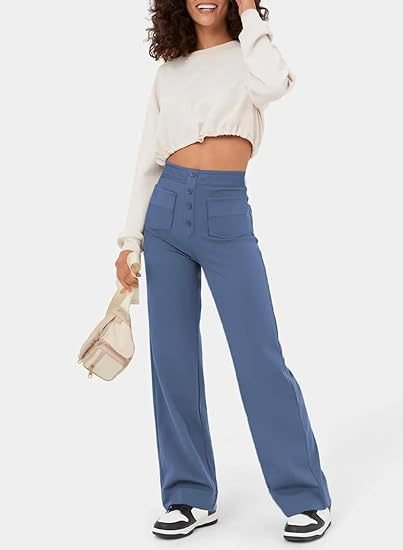 Flexibele Hooggetailleerde Broek - Luna