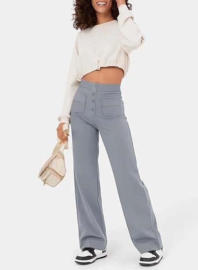 Flexibele Hooggetailleerde Broek - Luna