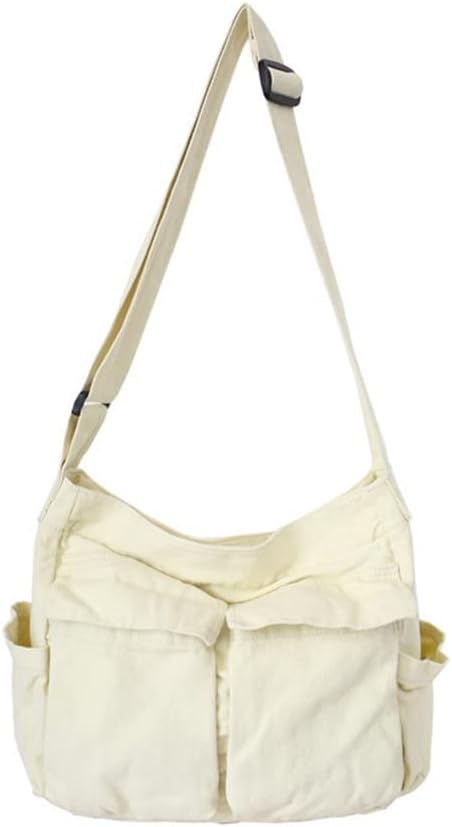 Grote Canvas Crossbody Schoudertas – Selira