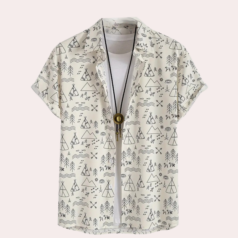 Casual Overhemd met Print voor Heren - Emilio