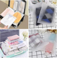 Wielorazowe matowe woreczki strunowe – zestaw 40 sztuk pokrowców na ubrania z otworami wentylacyjnymi (kup 1, drugi GRATIS)