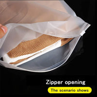 Wielorazowe matowe woreczki strunowe – zestaw 40 sztuk pokrowców na ubrania z otworami wentylacyjnymi (kup 1, drugi GRATIS)